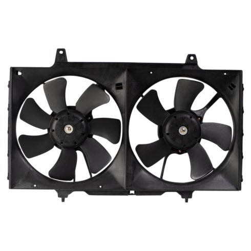 1998-01 Nissan Altima L4 2.4L Dual Radiator & Condenser Fan Assembly TRQ RFA80466