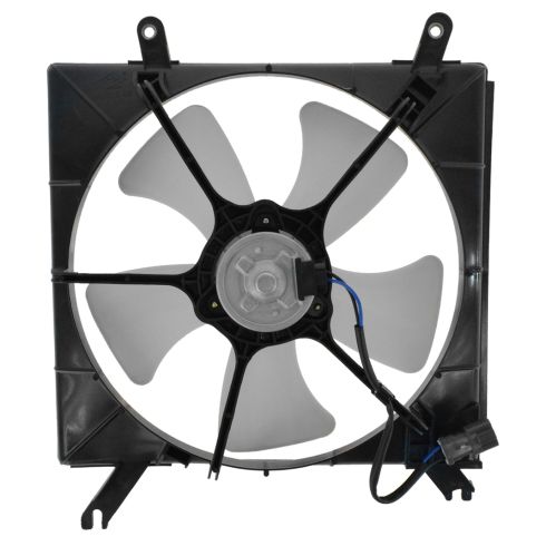 1990-93 Honda Accord Engine Cooling Fan Assembly with A/C Condenser Cooling Fan Assembly 2 Piece Set TRQ RFA86802
