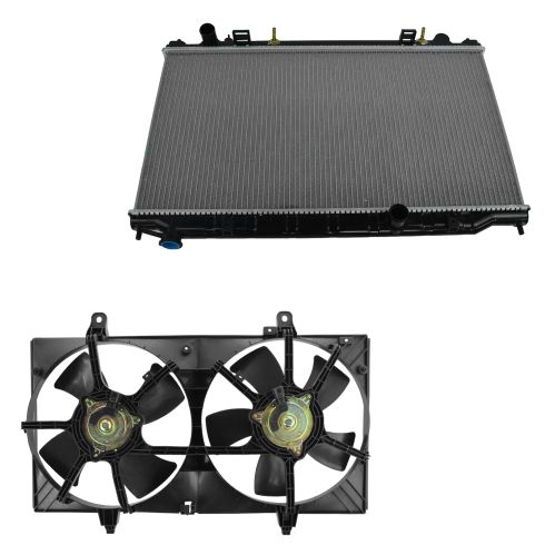 Nissan Altima Maxima 2 Piece Radiator & Fan Kit TRQ RFA80087