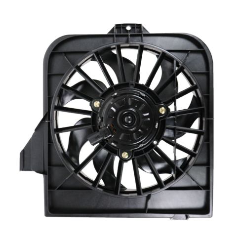 Dodge Chrysler Driver & Passenger Side Engine Cooling Fan Assembly with A/C Condenser Cooling Fan Assembly 2 Piece Set TRQ RFA81511