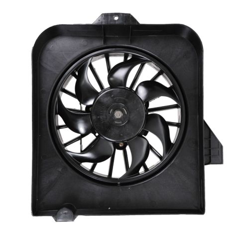 Dodge Chrysler Driver & Passenger Side Engine Cooling Fan Assembly with A/C Condenser Cooling Fan Assembly 2 Piece Set TRQ RFA81511