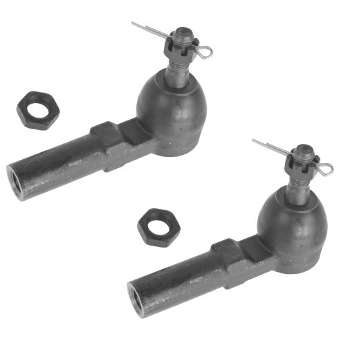 Front Driver & Passenger Side 2 Piece Tie Rod Set TRQ PSA54774