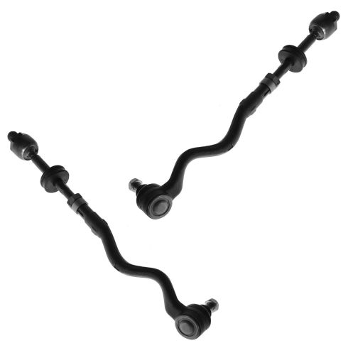 BMW Driver & Passenger Side 2 Piece Tie Rod Set TRQ PSA54737