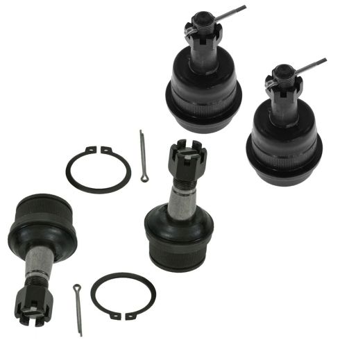 2000-01 Dodge Ram 1500 Truck 4 Wheel Drive Front 4 Piece Ball Joint Set TRQ PSA63155