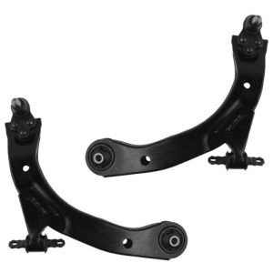 Chevrolet Pontiac Saturn Front Driver & Passenger Side 2 Piece Control Arm with Ball Joint Set TRQ PSA62374