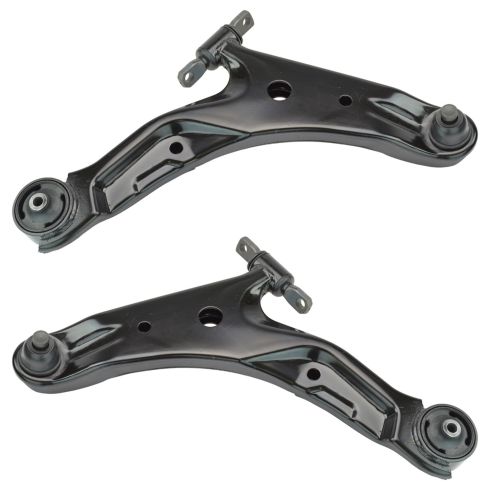 2001-06 Hyundai Santa Fe Front Driver & Passenger Side Lower 2 Piece Control Arm with Ball Joint Set TRQ PSA62447