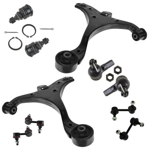 Honda Civic Front & Rear 10 Piece Steering & Suspension Kit TRQ PSA58774