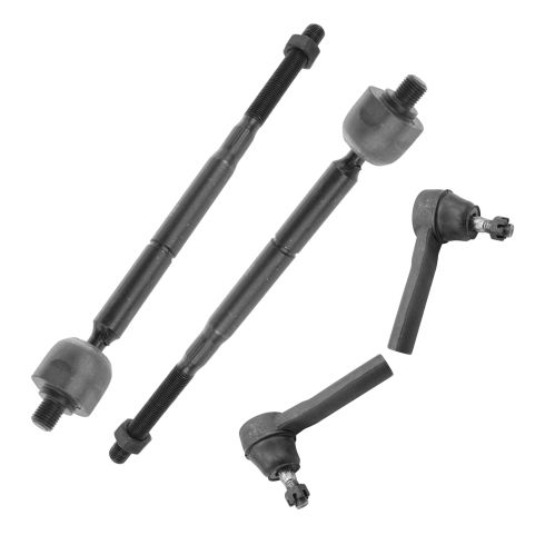 2005-07 Dodge Chrysler Front 4 Piece Tie Rod Set TRQ PSA55054