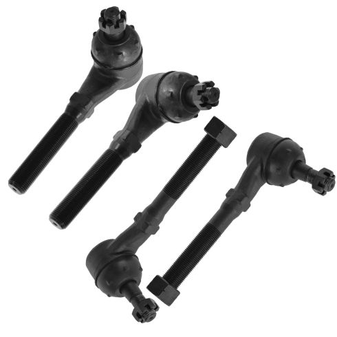 Ford Lincoln Front 4 Piece Tie Rod Set TRQ PSA55064