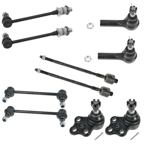 Nissan Pathfinder Infiniti QX4 Front & Rear 10 Piece Steering & Suspension Kit TRQ PSA58923