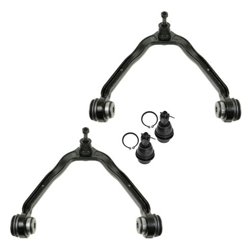 Chevrolet GMC Cadillac Front 4 Piece Control Arm with Ball Joint Set TRQ PSA56314