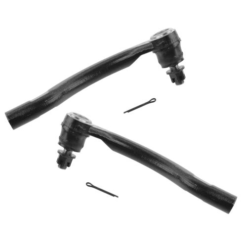 2006-11 Honda Civic Front Driver & Passenger Side Outer 2 Piece Tie Rod Set TRQ PSA55207