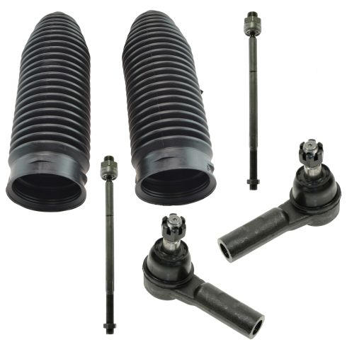 2002-05 Dodge Ram 1500 Truck Front 6 Piece Steering Kit TRQ PSA55218