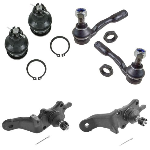 Toyota Sequoia Tundra Front 6 Piece Steering & Suspension Kit TRQ PSA59058