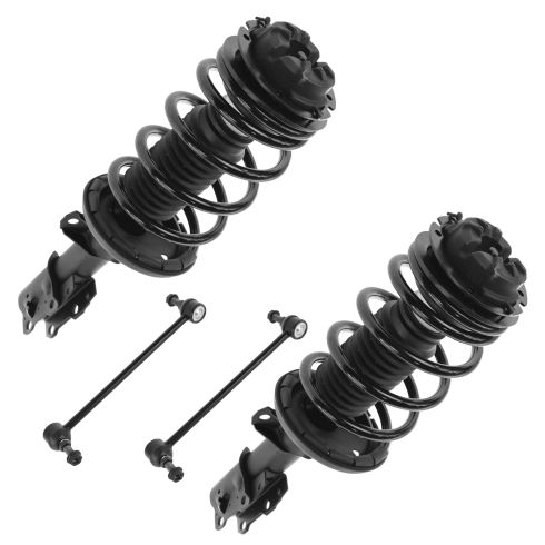 2003-07 Saturn Ion with 300mm Front Sway Bar Links Front 4 Piece Suspension Kit TRQ PSA56341