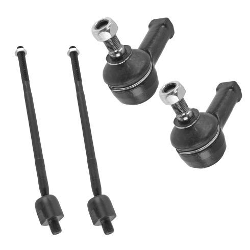 2001-06 Hyundai Santa Fe Front Inner & Outer 4 Piece Tie Rod Set TRQ PSA55245
