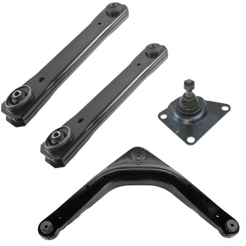 1999-04 Jeep Grand Cherokee Rear Upper & Lower 4 Piece Control Arm with Ball Joint Set TRQ PSA62624