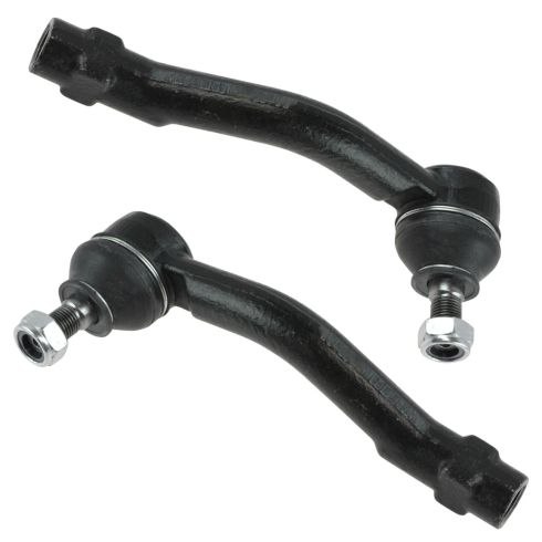 Hyundai Kia Front Driver & Passenger Side 2 Piece Tie Rod Set TRQ PSA55309