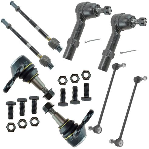 Chevrolet GMC Buick Saturn Front 8 Piece Steering & Suspension Kit TRQ PSA59221