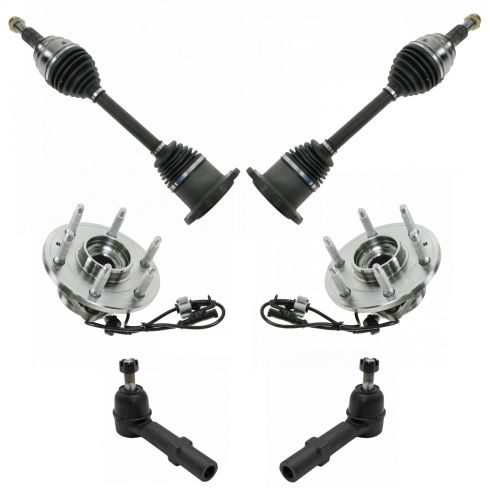 Chevrolet GMC Cadillac Front 6 Piece Steering & Drivetrain Kit TRQ PSA59240