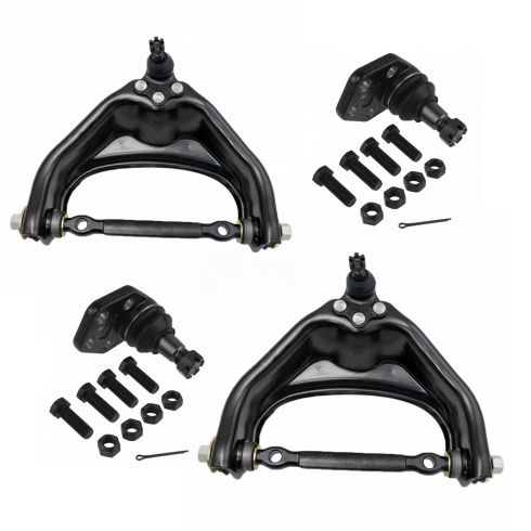 2000-02 Dodge Ram 2500 3500 Front 4 Piece Control Arm with Ball Joint Set TRQ PSA56363