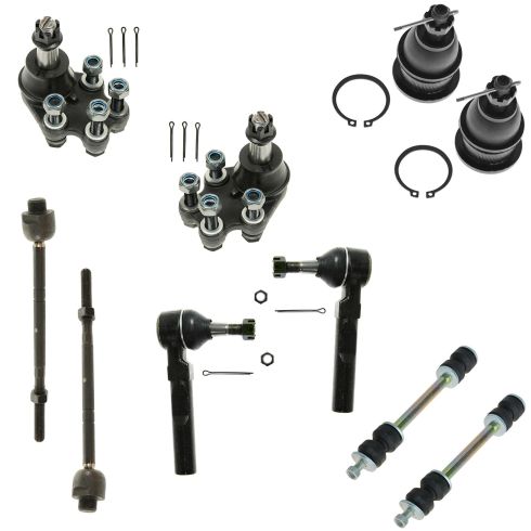 Chevrolet GMC Front 10 Piece Steering & Suspension Kit TRQ PSA59290