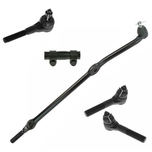 1997-06 Jeep Wrangler Driver & Passenger Side 5 Piece Tie Rod Set TRQ PSA58567