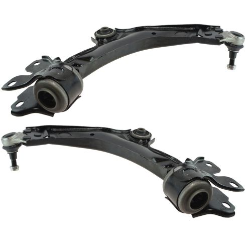 2008-15 Land Rover LR2 Front Driver & Passenger Side Lower 2 Piece Control Arm with Ball Joint Set TRQ PSA62536