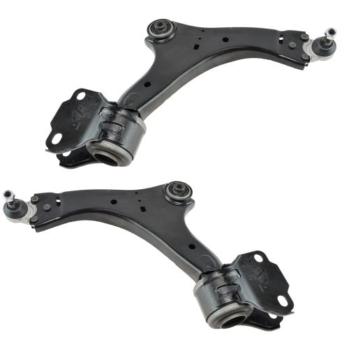 2008-15 Land Rover LR2 Front Driver & Passenger Side Lower 2 Piece Control Arm with Ball Joint Set TRQ PSA62536