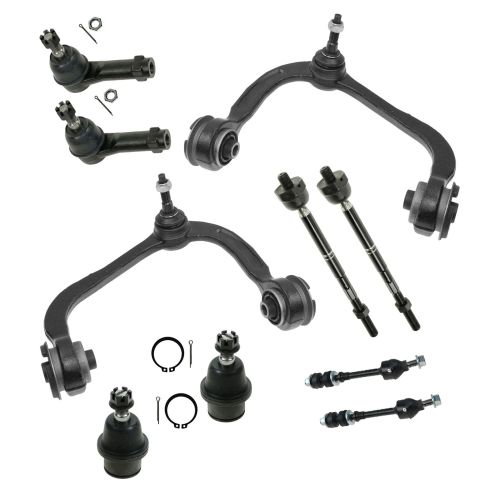 Ford F150 Lincoln Mark LT Front 10 Piece Steering & Suspension Kit TRQ PSA59328
