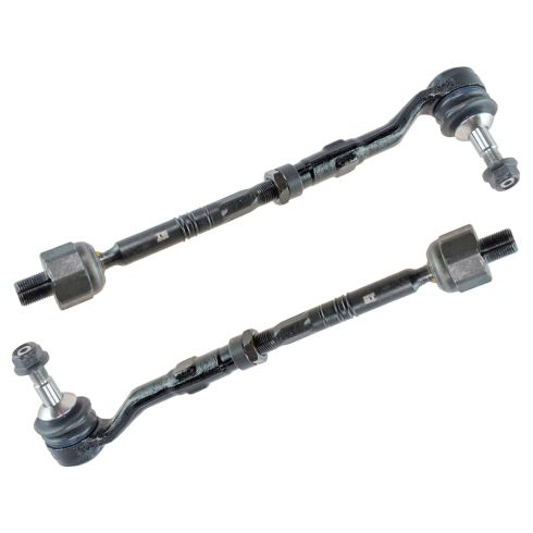 BMW Front Driver & Passenger Side 2 Piece Tie Rod Set TRQ PSA54749