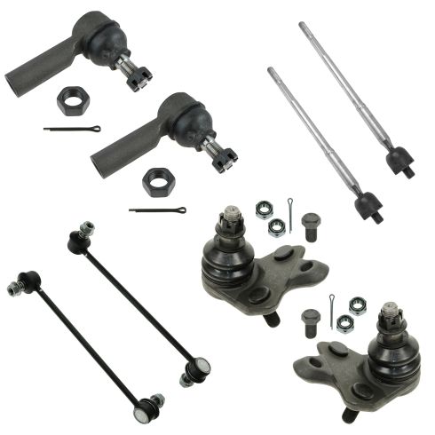 Toyota Matrix Pontiac Vibe Front 8 Piece Steering & Suspension Kit TRQ PSA59393