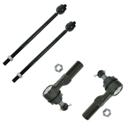Dodge Dakota Durango Front 4 Piece Tie Rod Set TRQ PSA55417