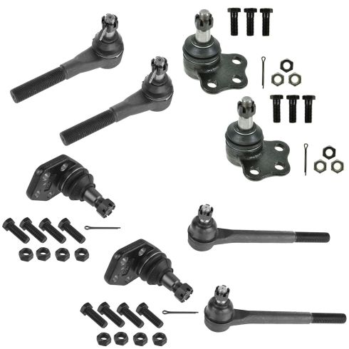 2000-02 Dodge Ram 2500 3500 Front 8 Piece Steering & Suspension Kit TRQ PSA59457