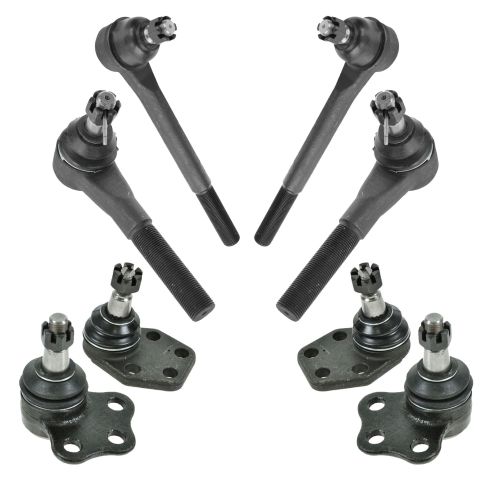 2000-01 Dodge Ram 1500 Truck Rear Wheel Drive Front 8 Piece Steering & Suspension Kit TRQ PSA59462
