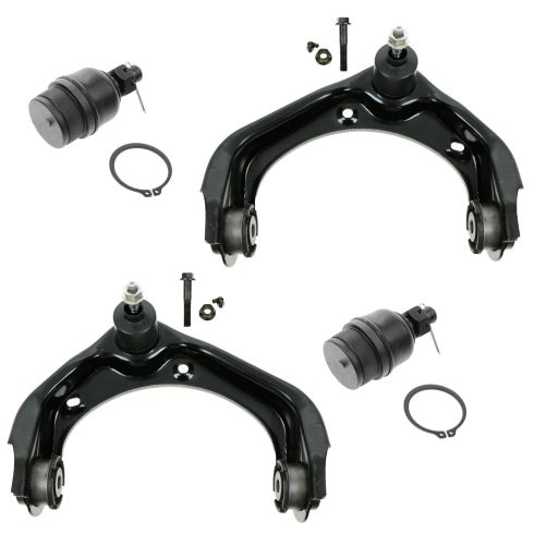 Ford Mercury Front 4 Piece Control Arm with Ball Joint Set TRQ PSA56415