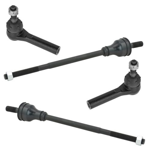 Chevrolet GMC Front Driver & Passenger Side 4 Piece Tie Rod Set TRQ PSA55451