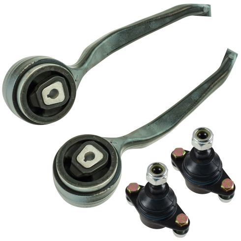 BMW Front 4 Piece Control Arm with Ball Joint Set TRQ PSA62733