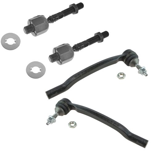 Volvo V70 XC70 XC90 Front 4 Piece Tie Rod Set TRQ PSA55467