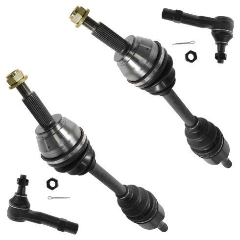 Ford Explorer Mercury Mountaineer Front 4 Piece Steering & Drivetrain Kit TRQ PSA56425