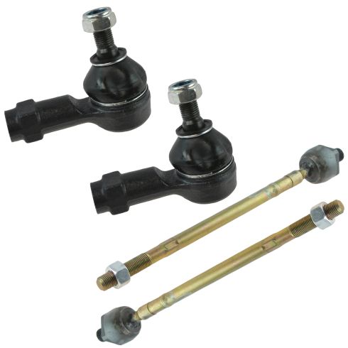 2000-05 Hyundai Accent Front Inner & Outer 4 Piece Tie Rod Set TRQ PSA55474