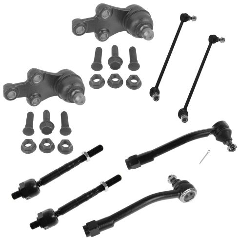 Hyundai Entourage Kia Sedona Front 8 Piece Steering & Suspension Kit TRQ PSA59567