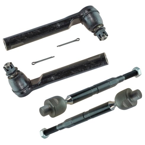 2007-11 Honda CR-V US Built Models Front Inner & Outer 4 Piece Tie Rod Set TRQ PSA55482