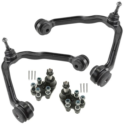 Chevrolet GMC Front 4 Piece Control Arm with Ball Joint Set TRQ PSA56449