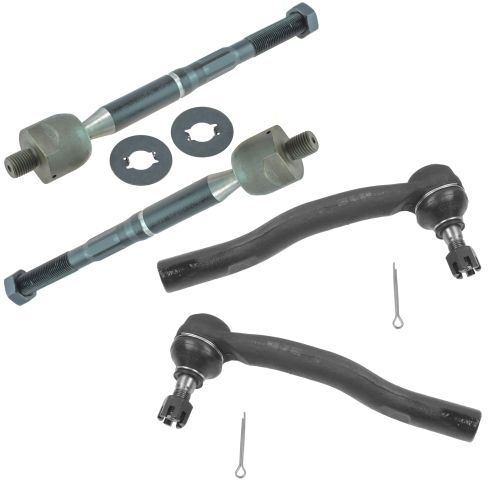 2001-03 Toyota Highlander Front Inner & Outer 4 Piece Tie Rod Set TRQ PSA55531