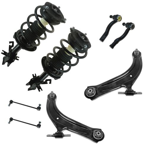 Nissan Sentra Front 8 Piece Steering & Suspension Kit TRQ PSA59785