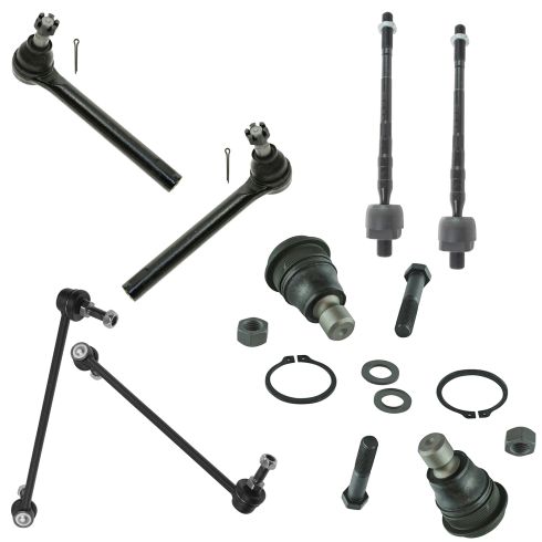 2005-07 Nissan Murano Front 8 Piece Steering & Suspension Kit TRQ PSA59790