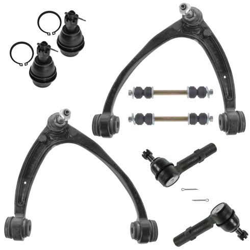 Chevrolet GMC Cadillac Front 8 Piece Steering & Suspension Kit TRQ PSA59817
