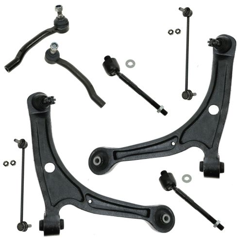 Honda Pilot Acura MDX Front 8 Piece Steering & Suspension Kit TRQ PSA59830