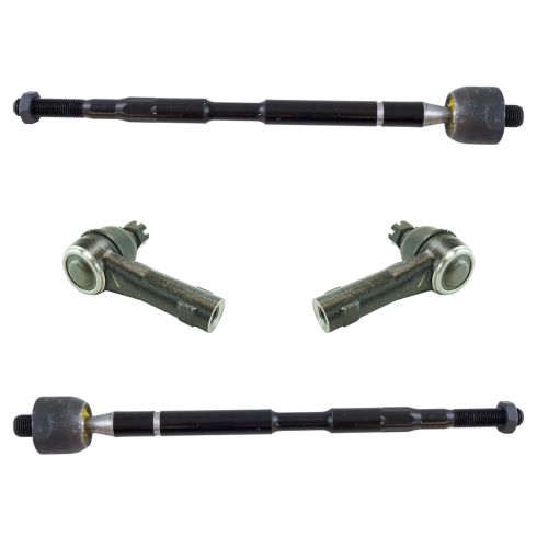 2011-17 Honda Odyssey Front Inner & Outer 4 Piece Tie Rod Set TRQ PSA66976